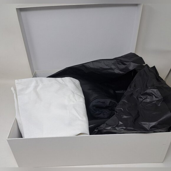 NWT Saint Laurent Paris LouLou 70 Zip Booties Ankle Boots Black Leather 38EU 8US - Picture 11 of 16